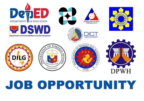 Job Opportunities from Different Government Departments of the .